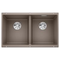 BLANCO Мойка под столешницу для кухни SUBLINE 350/350-U без крыла серый беж (523581)